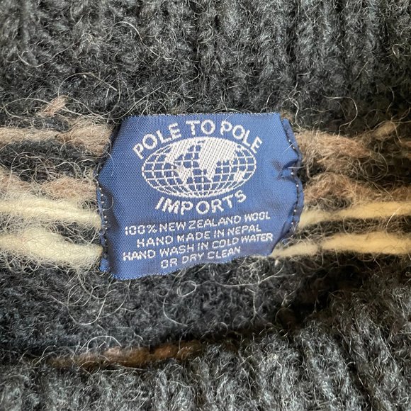 Vintage Pole to Pole Imports New Zealand Wool Sweater Mens 2XL - Picture 2 of 5